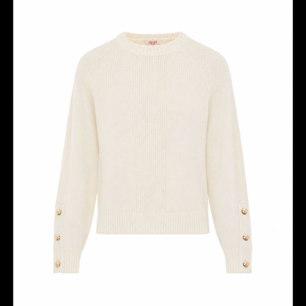 Liu Jo Women Wool Blend Sweater With Buttons